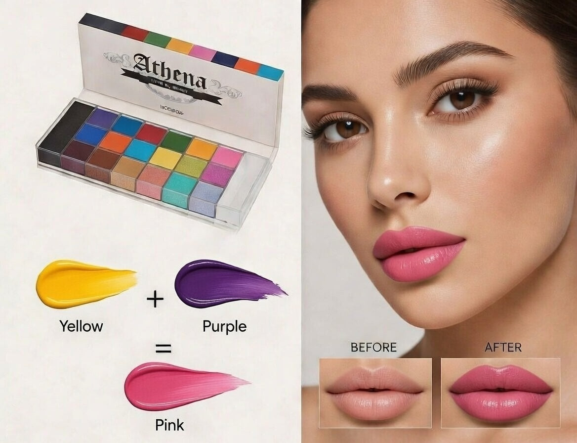 Athena All-in-One Multi-Purpose Mastery Palette | Customizable Colors for Eyes, Lips, and Face