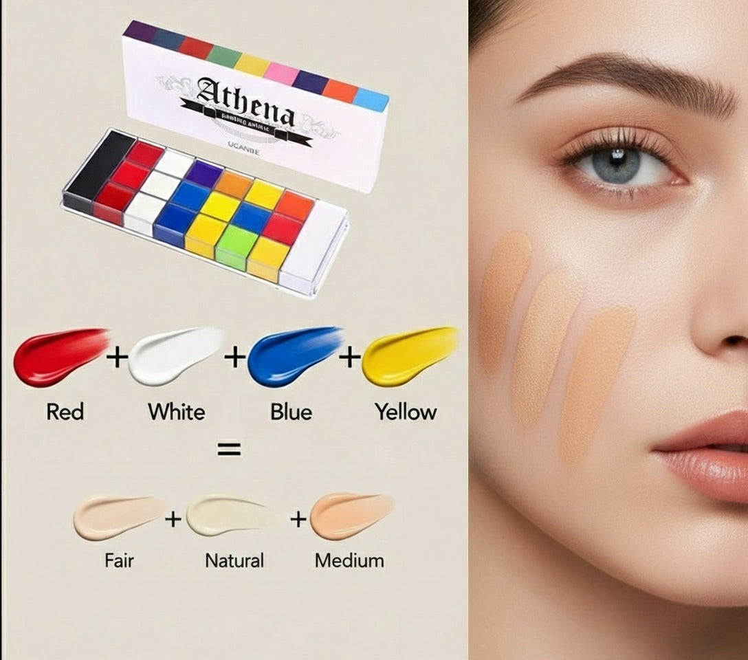 Athena All-in-One Multi-Purpose Mastery Palette | Customizable Colors for Eyes, Lips, and Face